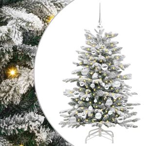 vidaXL Artificial Hinged Christmas Tree White 120 cm PE and PVC