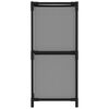 vidaXL Storage Cabinet with 4 Fabric Baskets Grey 63x30x71 cm Steel