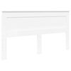 vidaXL Bed Frame with Headboard White 200 x 200 cm Solid Pine Wood