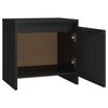 vidaXL Bedside Cabinets 2 pcs Black 45x34x44.5 cm Engineered Wood
