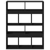 vidaXL Bookcase Black 100x33x125.5 cm Engineered Wood