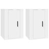vidaXL 2 Piece Wall-mounted TV Cabinet Set White 40x34,5x60 cm