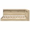 vidaXL Bookcase Bed Sonoma Oak 120 x 190 cm Engineered wood