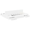 vidaXL Storage Bed Frame with Door White 140 x 200 cm Engineered Wood