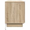 vidaXL TV Cabinet with LED Sonoma oak 100 x 38 x 49 cm Engineered wood