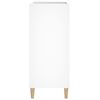 vidaXL Record Cabinet White 84.5x38x89 cm Engineered Wood