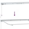 vidaXL Manual Awning Frame with LEDs White 3.5 x 2 m Aluminium