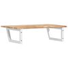 vidaXL Basin Shelf Wall Mounted Steel and Solid Wood Acacia