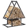 vidaXL Firewood Rack Anthracite 50x25x60 cm Cold-rolled steel
