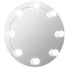 vidaXL Wall Mirror With Led Light | Silver | Glass, plastic | Medium