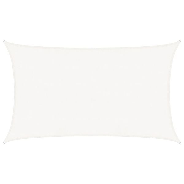 vidaXL Sunshade Sail 160 g/m&sup2; White 5x8 m HDPE
