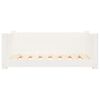 vidaXL Dog Bed White 75.5x55.5x28 cm Solid Pine Wood