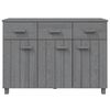 vidaXL Sideboard HAMAR Dark Grey 113x40x80 cm Solid Wood Pine