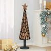 vidaXL Christmas Tree with Stand Brown 120 cm Solid teak wood