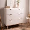 Finori Chest of Drawers G&ouml;teborg 1 White and Sonoma Oak