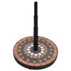vidaXL Parasol Base Terracotta and White Round 12 kg