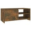 vidaXL Coffee Table Smoked Oak 102x50x45 cm Engineered Wood