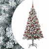 vidaXL Artificial Christmas Tree with Bauble 120 cm 150 LEDs