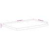 vidaXL Wall Shelf 50x30x2.5 cm Rectangular Solid Wood Acacia Live Edge