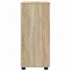 vidaXL Bathroom Cabinet with Storage Sonoma Oak 60 x 35 x 80 cm