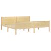 vidaXL Bed Frame without Mattress with 2 Drawers Solid Wood 200x200 cm