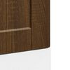 vidaXL Dishwasher Panel Porto Brown Oak 45x1,5x67 cm Engineered Wood