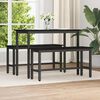 vidaXL Dining Bench Black Oak 100 x 32.5 x 48.5 cm
