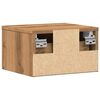 vidaXL Wall-mounted Bedside Cabinet Artisan Oak 34x30x20 cm