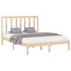 vidaXL Bed Frame without Mattress 150x200 cm King Size Solid Wood