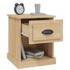 vidaXL Bedside Cabinet Sonoma Oak 39x39x47.5 cm Engineered Wood