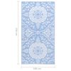 vidaXL Outdoor Carpet ARAKIL Baby Blue 160x230 cm PP