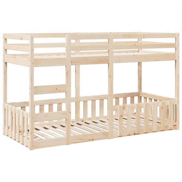 vidaXL Bunk Bed 80x200 cm Solid Wood Pine