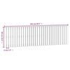 vidaXL Wall Headboard 204x3x60 cm Solid Wood Pine