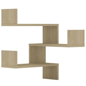vidaXL Wall Corner Shelves 2 pcs Sonoma Oak 40x40x50 cm Engineered Wood