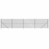 vidaXL Chain Link Fence with Spike Anchors Anthracite 1,4x10 m
