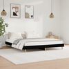 vidaXL Bed Frame without Mattress Black 120x200 cm Engineered Wood