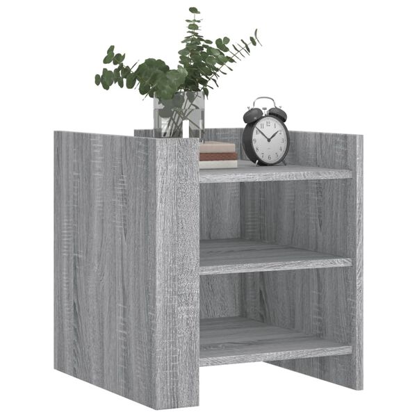 vidaXL Bedside Cabinet Grey Sonoma 45x50x50 cm Engineered Wood