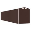 vidaXL Garden Shed Dark Brown 192x1021x223 cm Galvanised Steel