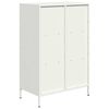 vidaXL Highboard White 68x39x103.5 cm Steel