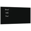 vidaXL Wall-mounted Magnetic Board Black 40x20 cm Tempered Glass