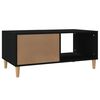vidaXL Coffee Table Black 89,5x50x40 cm Engineered Wood