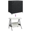 vidaXL Outdoor Swing Cover Black