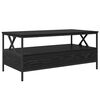 vidaXL Coffee Table Black oak 100 x 51 x 45 cm Engineered wood