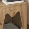 vidaXL Cat House Artisian Oak 42.5 x 40 x 53.5 cm Engineered Wood
