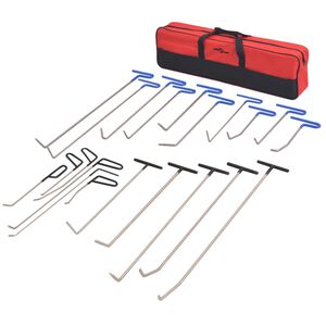 vidaXL 21 Piece Paintless Dent Repair Set Stainless Steel