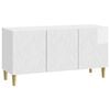 vidaXL TV Cabinet 99 x 34.5 x 50 cm High Gloss White Engineered Wood