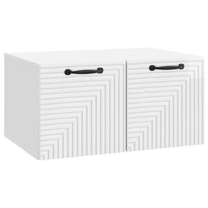 vidaXL Wall-Mounted TV Cabinet High Gloss White 59.5 x 41 x 30 cm