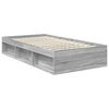 vidaXL Bed Frame Grey Sonoma 100 x 200 cm Engineered wood