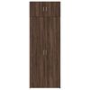 vidaXL Storage Cabinet Brown Oak 80x42.5x225 cm Engineered Wood