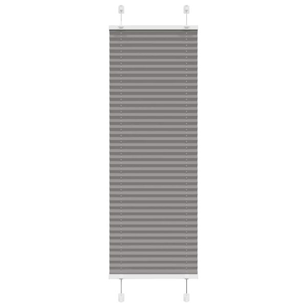 vidaXL Pleated Blind Anthracite 45x150 cm Fabric Width 44.4 cm Polyester